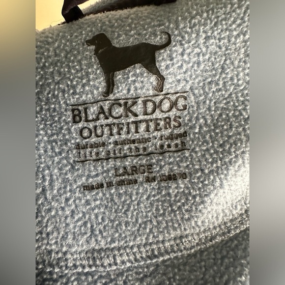 The Black Dog - Quarter zip - Fleece Pullover - Mens large light blue - Picture 8 of 10